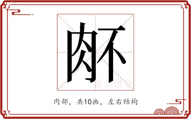 𰮉的部首图片